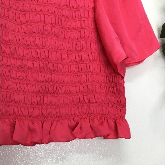 NWT Ann Taylor Ruched Flowy Sleeve Blouse - Picture 4 of 5